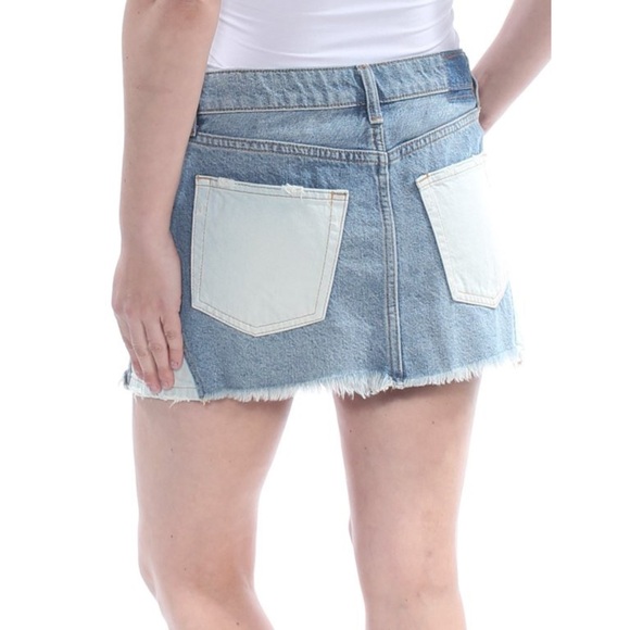 We The Free By Free People Patchwork Mini Denim Skirt - Picture 3 of 14